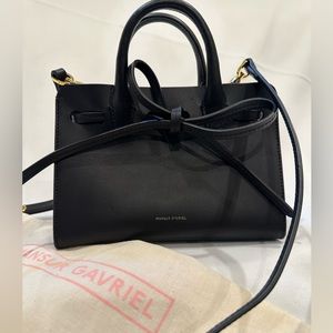 Mansur Gavriel Sun Tote Black Leather Mini Mini